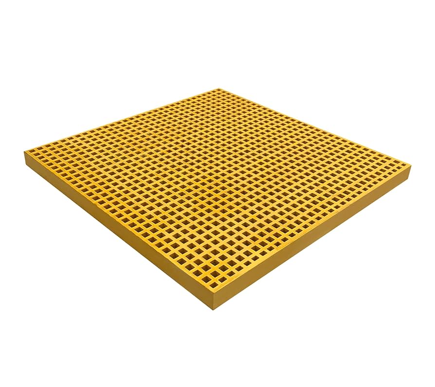 24 &times; 24 in Molded FRP Grating Panel &ndash; 1.5&Prime; Thick Mini‑Mesh, Supports 11,000 lbs Load