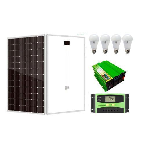 600W Solar Panel Full Kit 600W Inverter + Charge Controller + DC Bulbs (German Technology) 1748522825