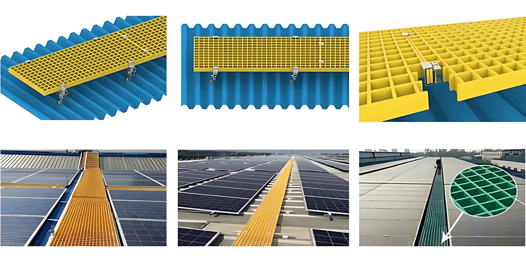 Easy‑Installation Solar Mount FRP Walkway  1753426119