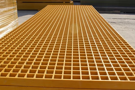 FRP Grating Floor Fiberglass Sheet Solar Walkway