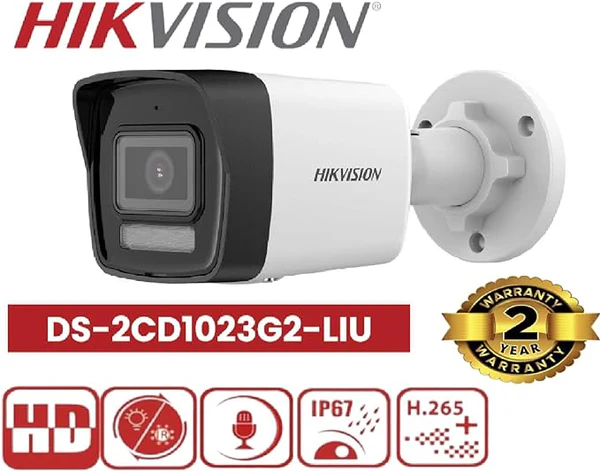 Hikvision DS-2CD1023G2-LIU 2 MP Smart Hybrid Light Fixed Bullet Network Camera