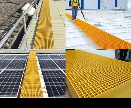 Mini Mesh FRP Grating &ndash; 19x19mm   38x38mm for Solar Walkways and Rooftops     1753397040