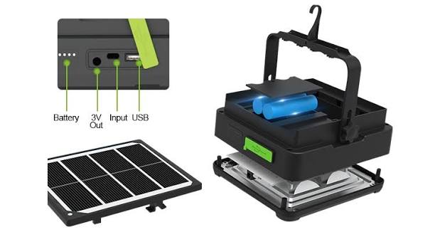Solar flood lights with panel and battery price in Kenya image