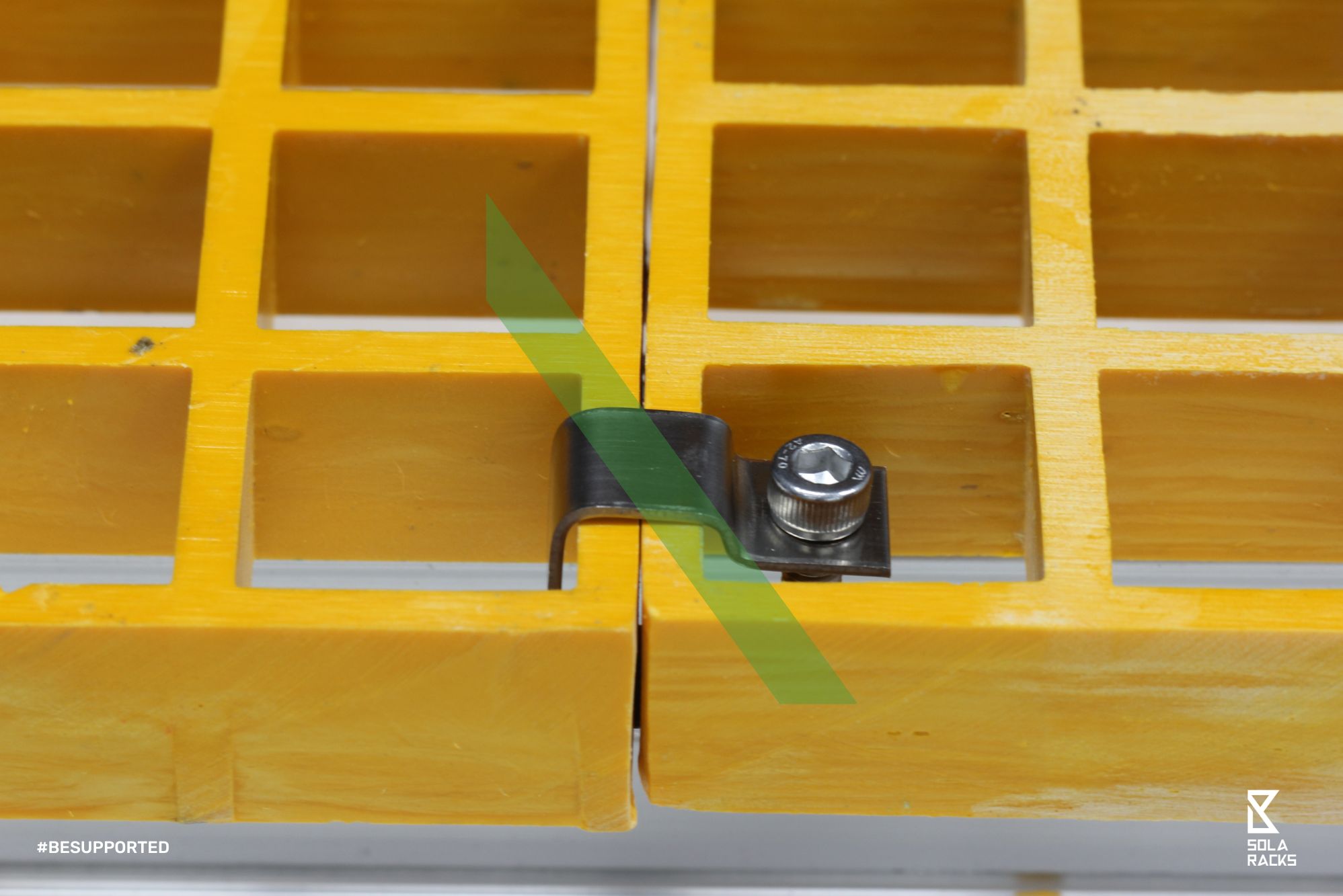 Fiberglass Reinforced Plastic (FRP) Rooftop Walkway