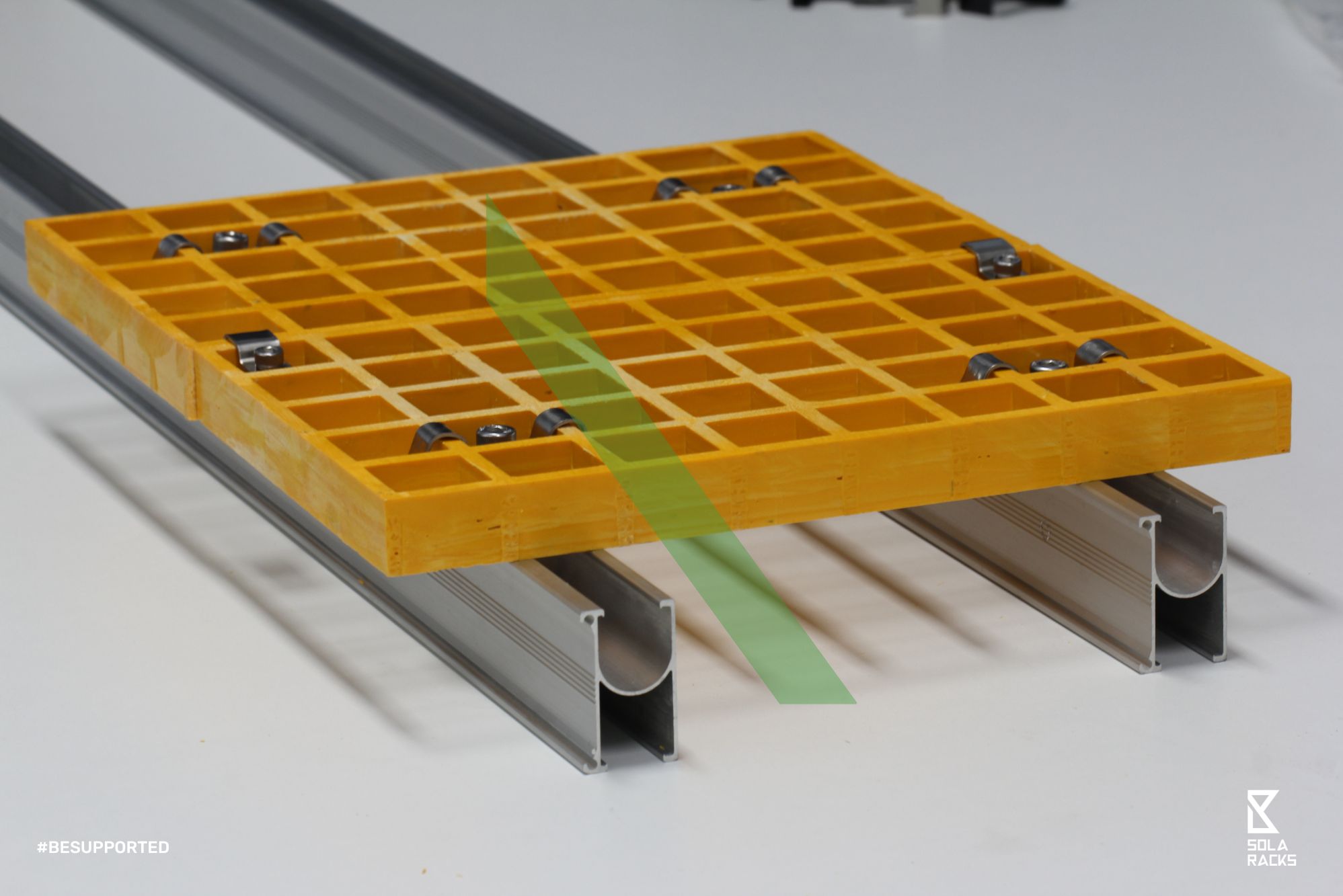 Fiberglass Reinforced Plastic (FRP) Rooftop Walkway